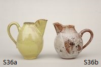 gelber Krug und brunlicher Krug